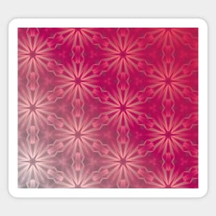 Pink & Grey Star Shine Pattern Sticker